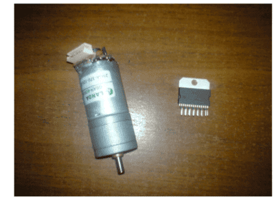 DC motor and L298 driver