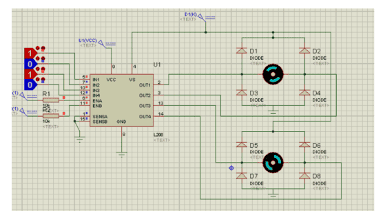 motor driver proteus