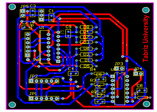 PCB designed in altium designer